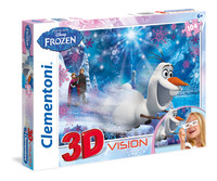 3D-Pussel Disney Frozen,104 bitar, Clementoni