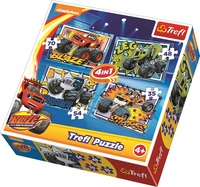 4-i-1 pussel, Blaze och Monstermaskinerna, Trefl