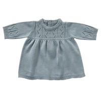 byASTRUP - Dockkläder - Long Sleeve Dress Blue Knit 40-45 cm