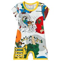 Pippi Långstrump In Villekulla Romper Vit 62 cm (2-4 Months)