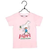 Pippi T-shirt, Rosa, Strl 92, Pippi Långstrump