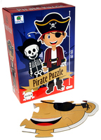 Pirat Golvpussel 100 cm, 27-bitar